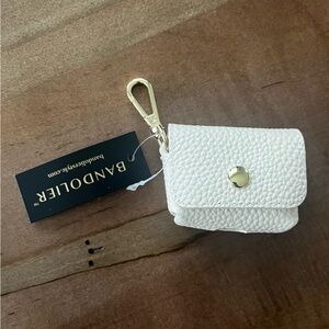NWT Bandolier AirPod Pro Case -Ivory with Gold Hardware